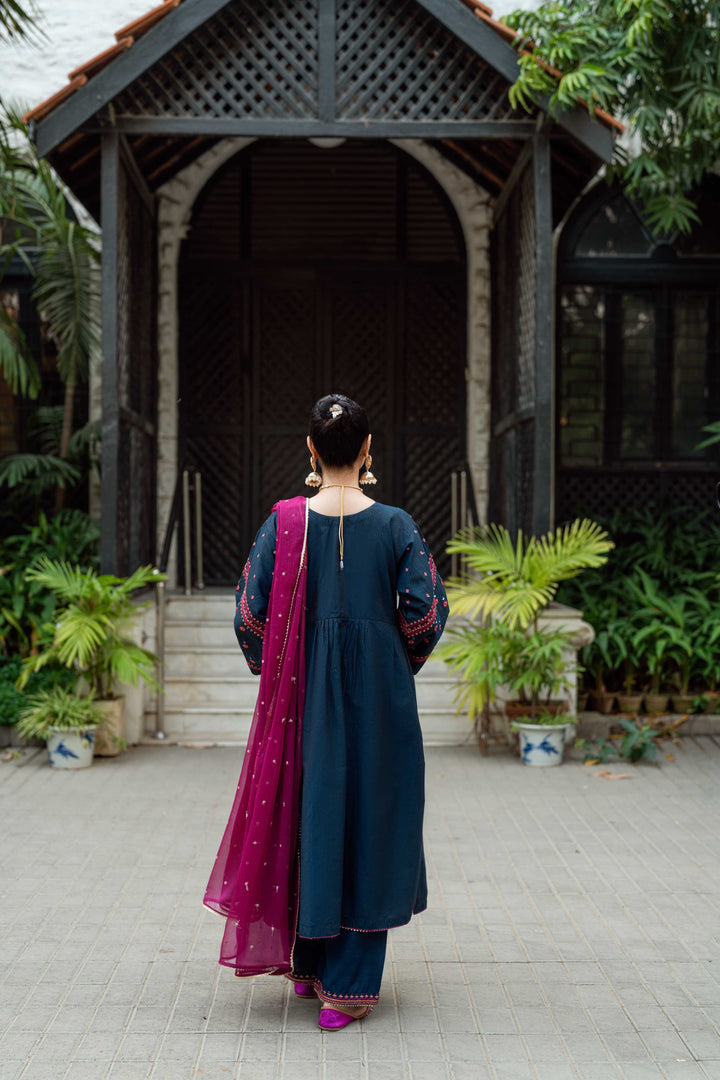 Omal by Komal Pret 3 Piece Cotton Susi Suit Marvi - Festive Collection