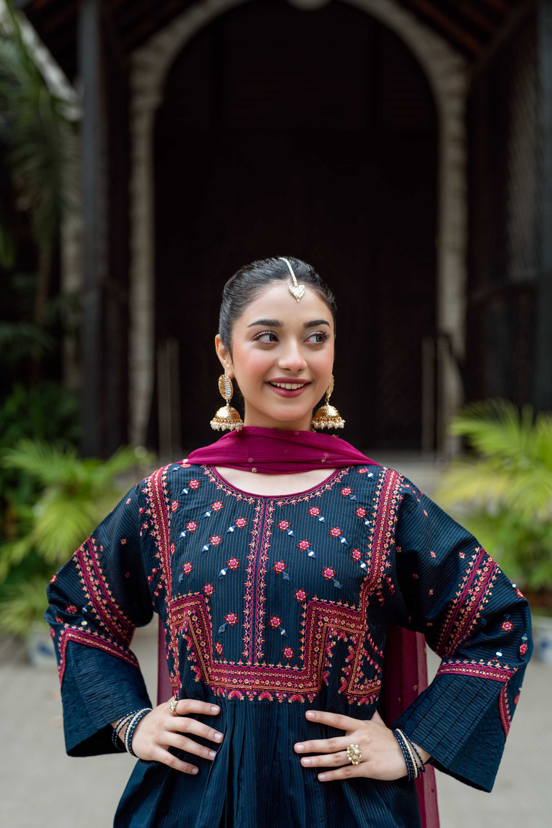 Omal by Komal Pret 3 Piece Cotton Susi Suit Marvi - Festive Collection