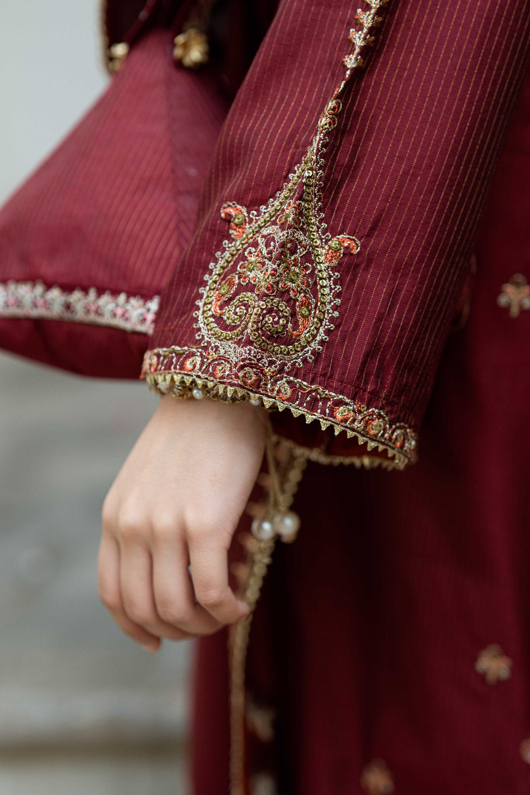 Omal by Komal Pret 3 Piece Cotton Susi Suit Anarkali - Festive Collection