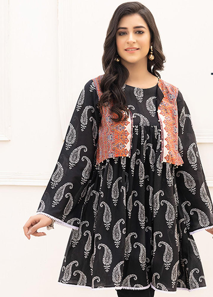 Adan's Libas Printed Lawn Stitched Kurtis AL21RT D-02