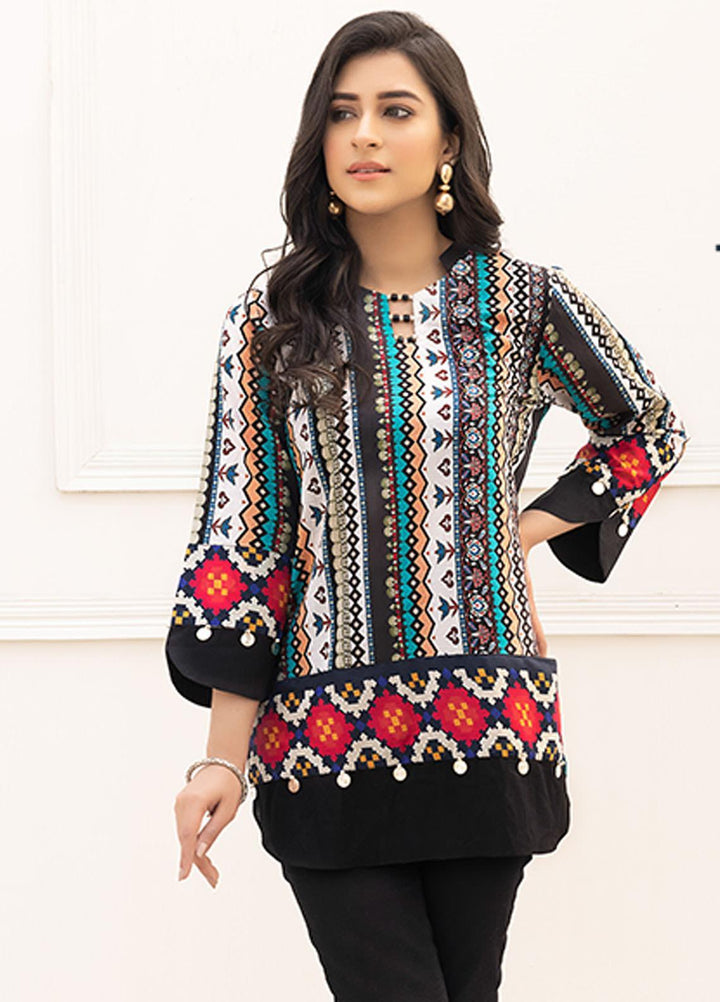 Adan's Libas Printed Lawn Stitched Kurtis AL21RT D-03