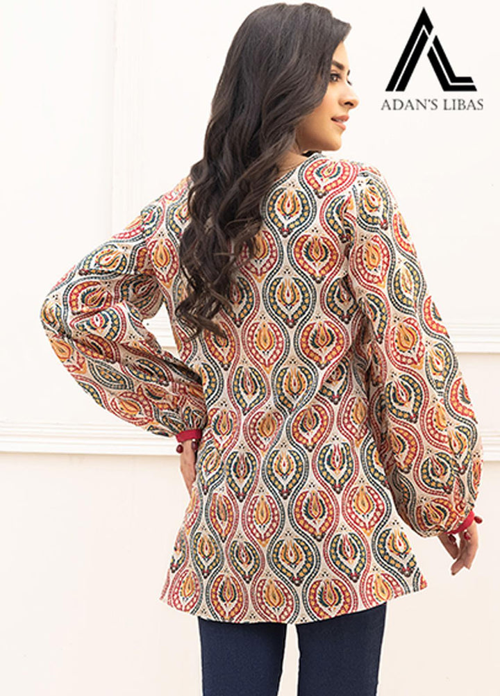 Adan's Libas Printed Lawn Stitched Kurtis AL21RT D-04