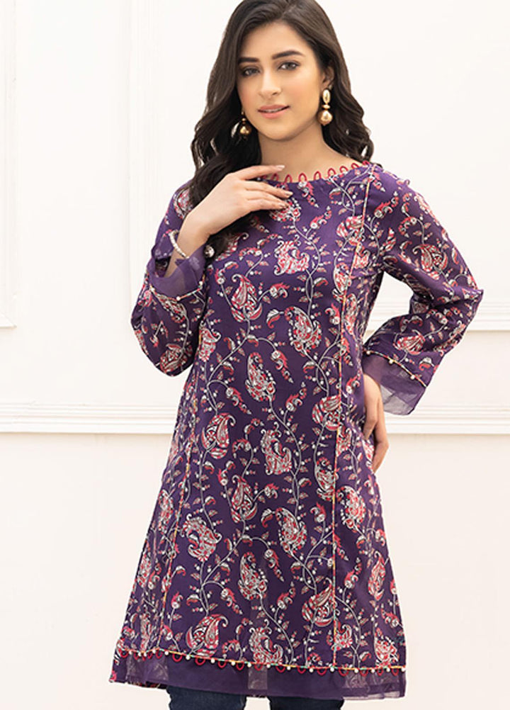 Adan's Libas Printed Lawn Stitched Kurtis AL21RT D-05