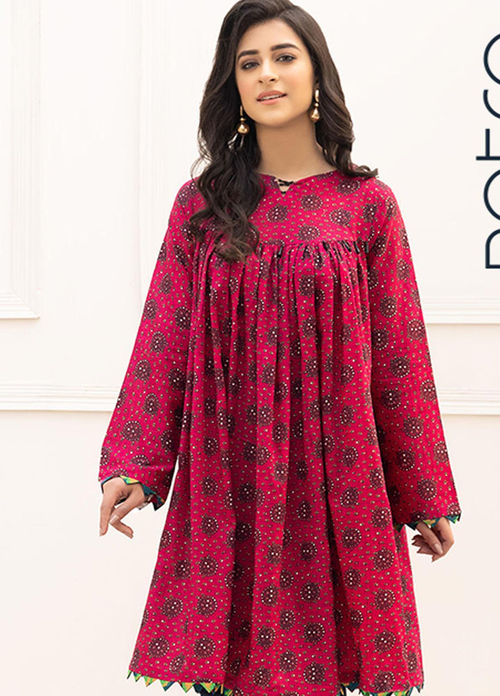 Adan's Libas Printed Lawn Stitched Kurtis AL21RT D-06