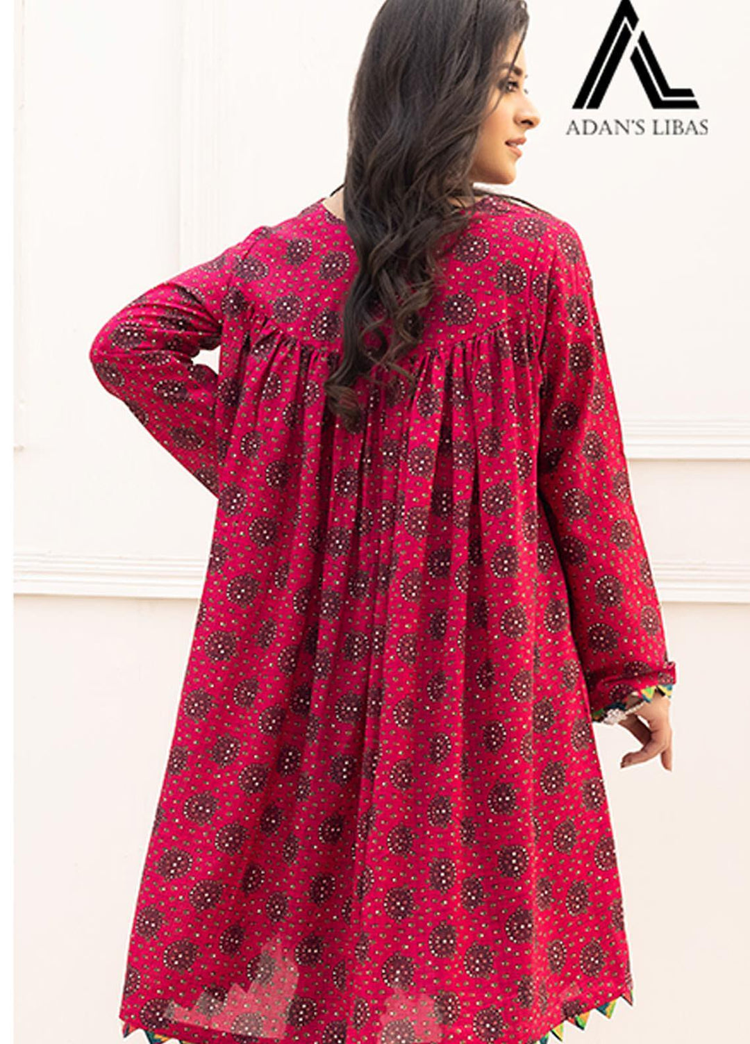 Adan's Libas Printed Lawn Stitched Kurtis AL21RT D-06