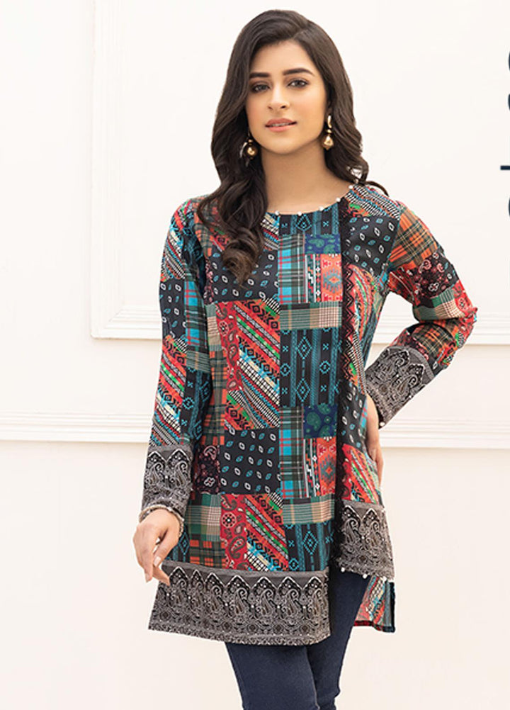 Adan's Libas Printed Lawn Stitched Kurtis AL21RT D-07