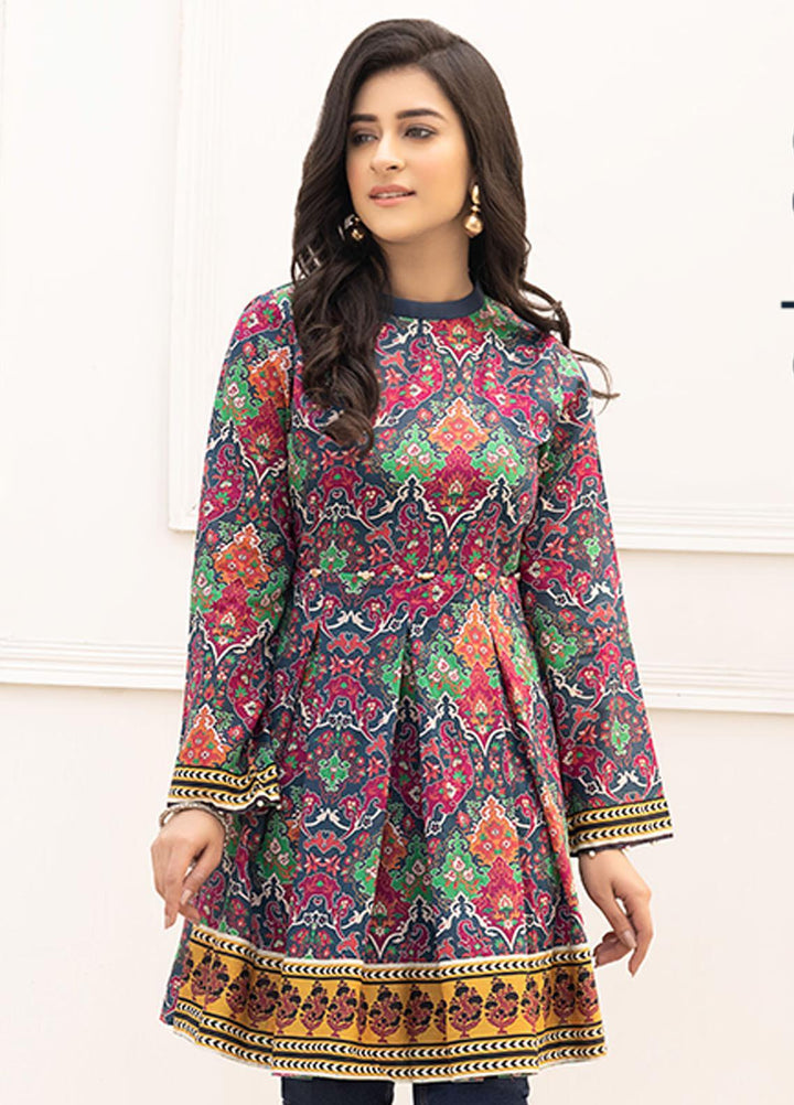 Adan's Libas Printed Lawn Stitched Kurtis AL21RT D-09