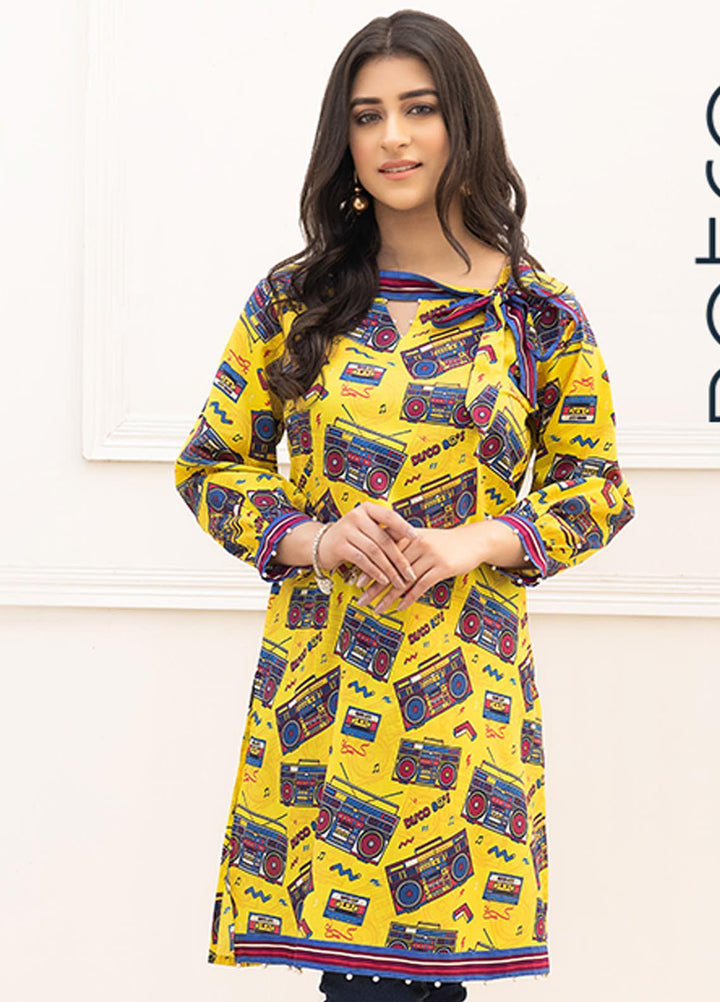 Adan's Libas Printed Lawn Stitched Kurtis AL21RT D-10