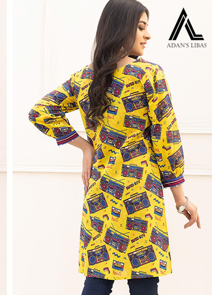 Adan's Libas Printed Lawn Stitched Kurtis AL21RT D-10
