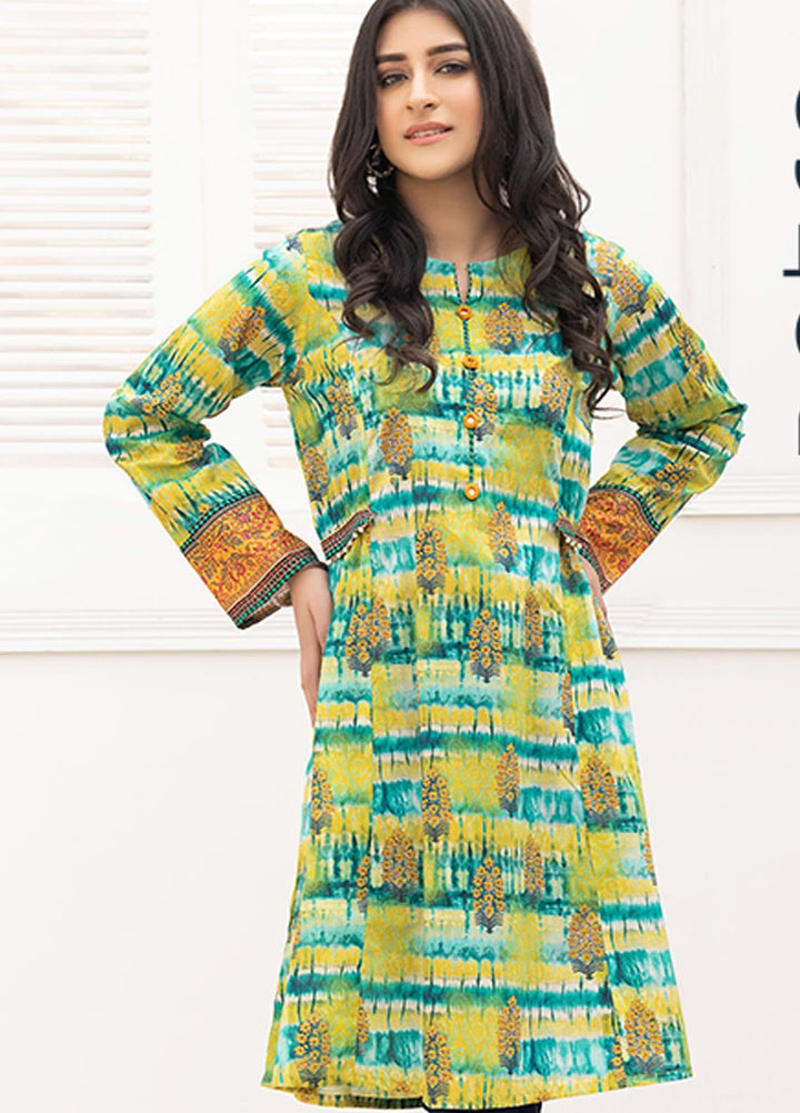 Adan's Libas Printed Lawn Stitched Kurtis AL21RT D-11