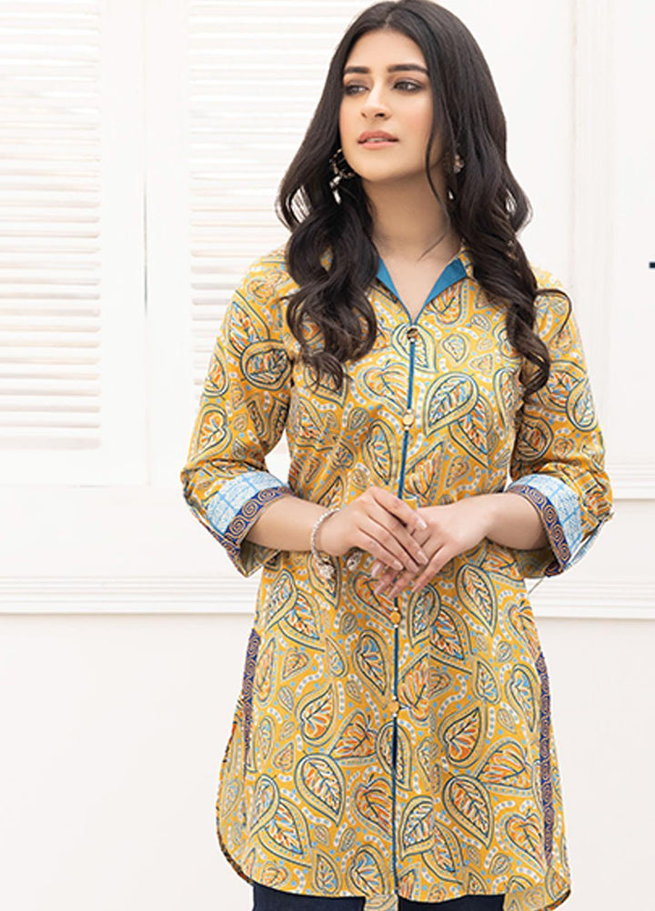 Adan's Libas Printed Lawn Stitched Kurtis AL21RT D-12