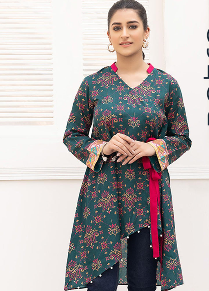 Adan's Libas Printed Lawn Stitched Kurtis AL21RT D-13