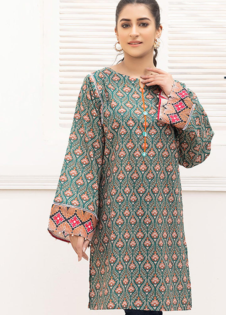 Adan's Libas Printed Lawn Stitched Kurtis AL21RT D-14
