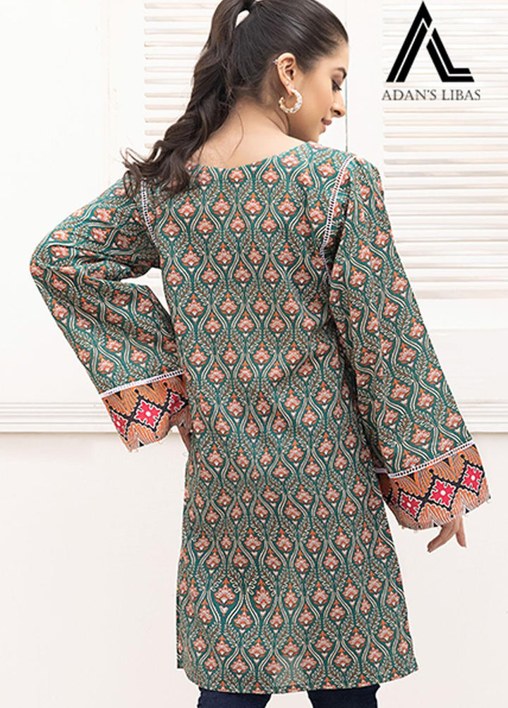 Adan's Libas Printed Lawn Stitched Kurtis AL21RT D-14