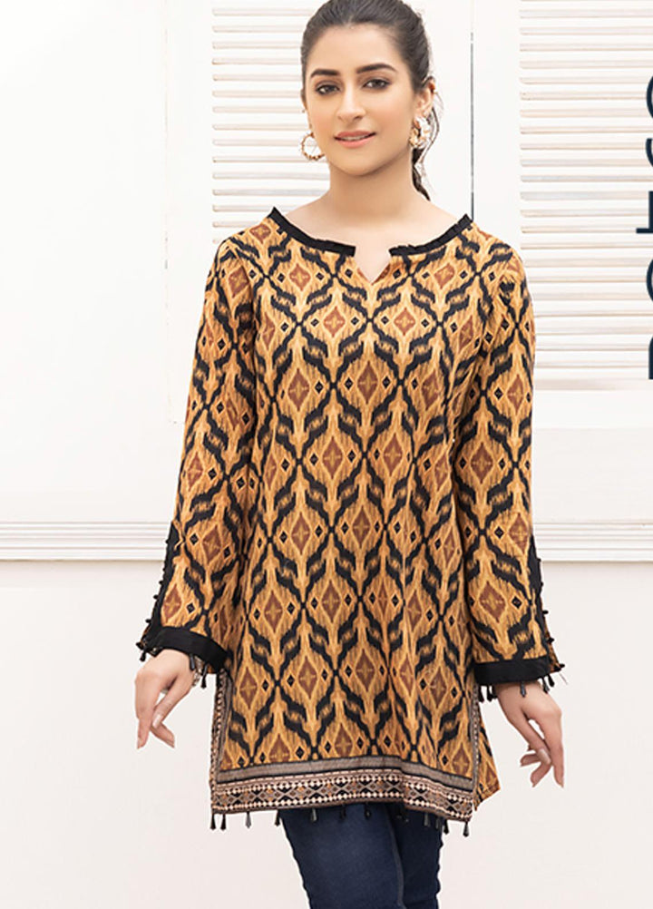Adan's Libas Printed Lawn Stitched Kurtis AL21RT D-17
