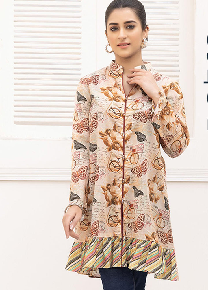 Adan's Libas Printed Lawn Stitched Kurtis AL21RT D-20