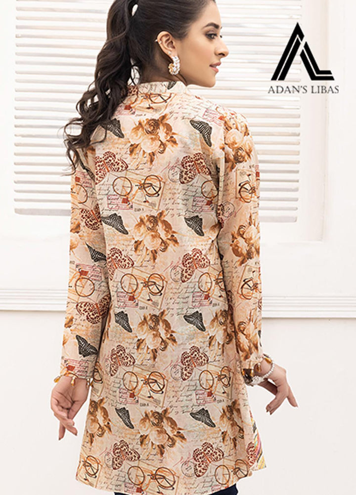 Adan's Libas Printed Lawn Stitched Kurtis AL21RT D-20