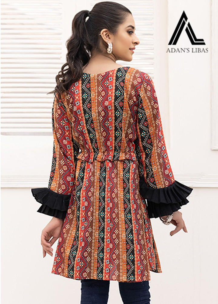 Adan's Libas Printed Lawn Stitched Kurtis AL21RT D-21
