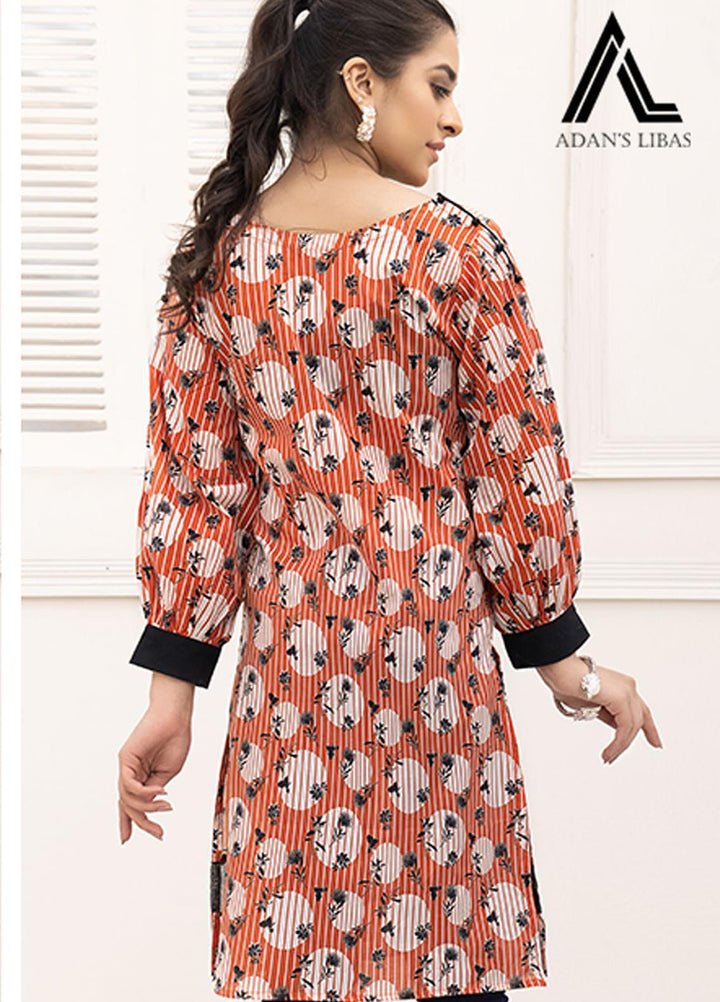 Adan's Libas Printed Lawn Stitched Kurtis AL21RT D-23