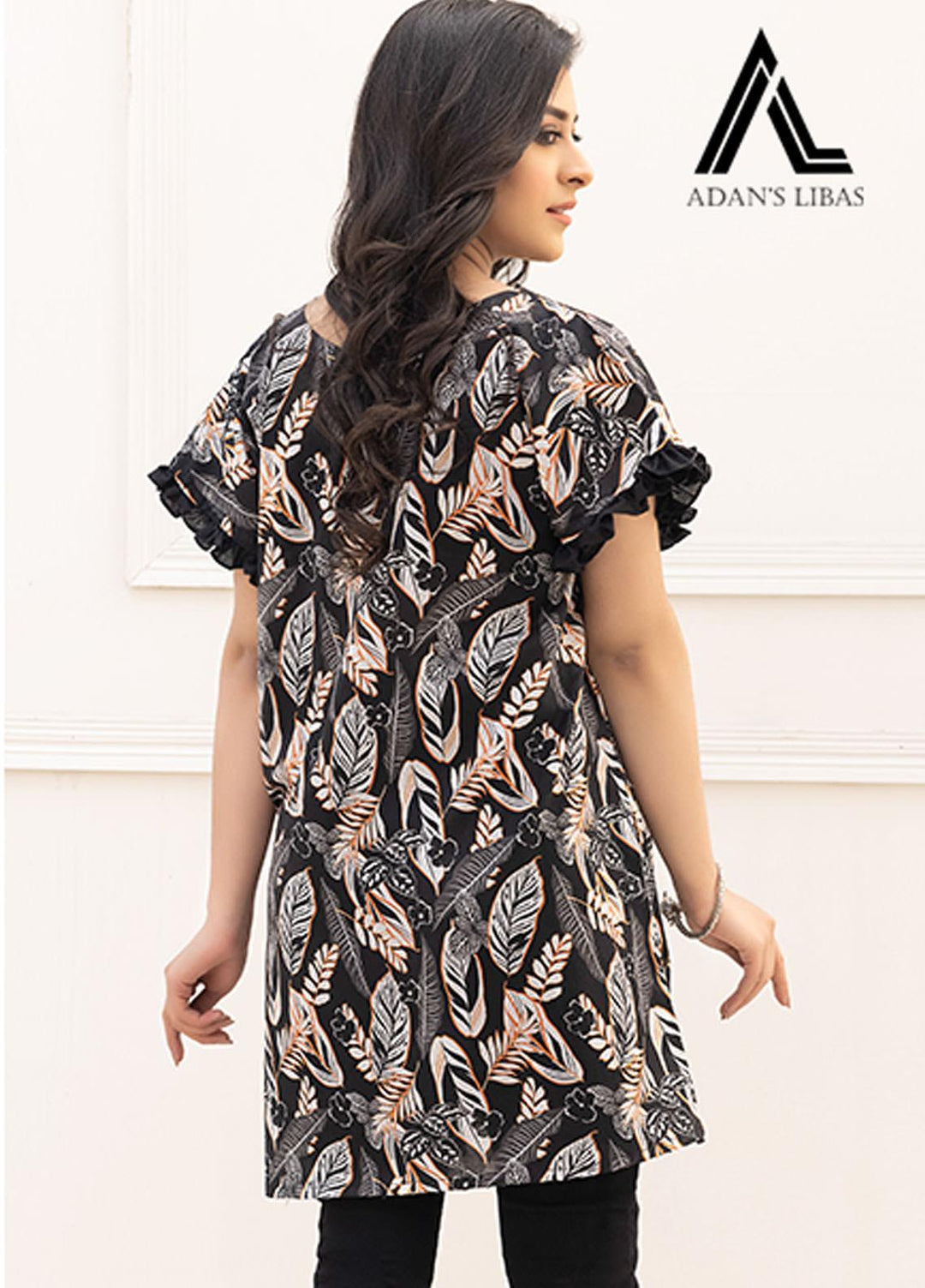 Adan's Libas Printed Lawn Stitched Kurtis AL21RT D-24