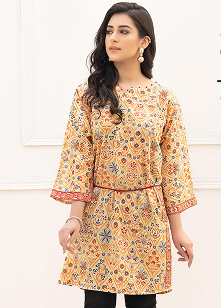 Adan's Libas Printed Lawn Stitched Kurtis AL21RT D-25