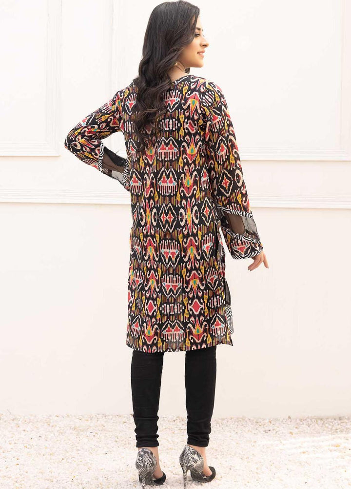 Adan's Libas Printed Lawn Stitched Kurtis D-06