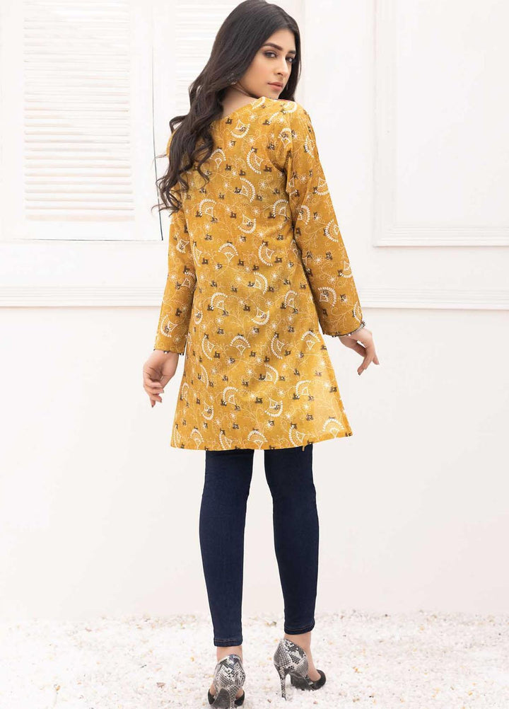 Adan's Libas Printed Lawn Stitched Kurtis D-12