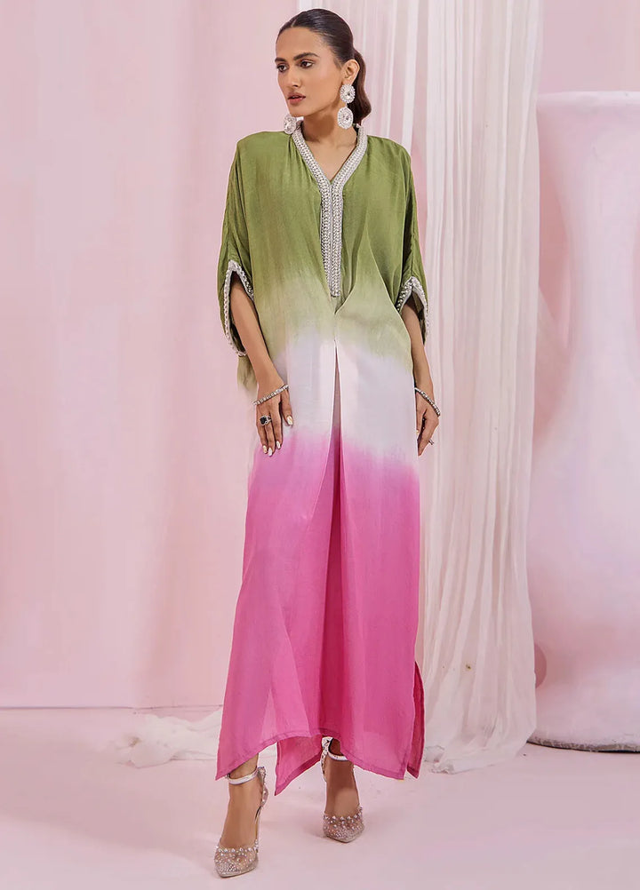 Retro Pret Casual Raw Silk Kaftan RKF03