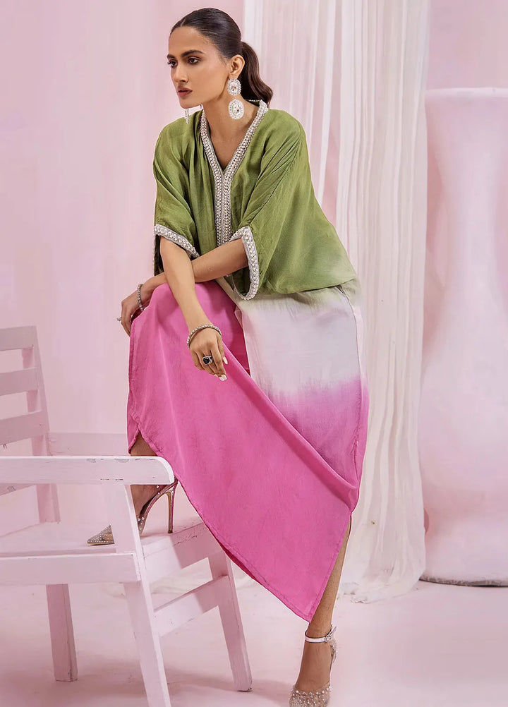 Retro Pret Casual Raw Silk Kaftan RKF03