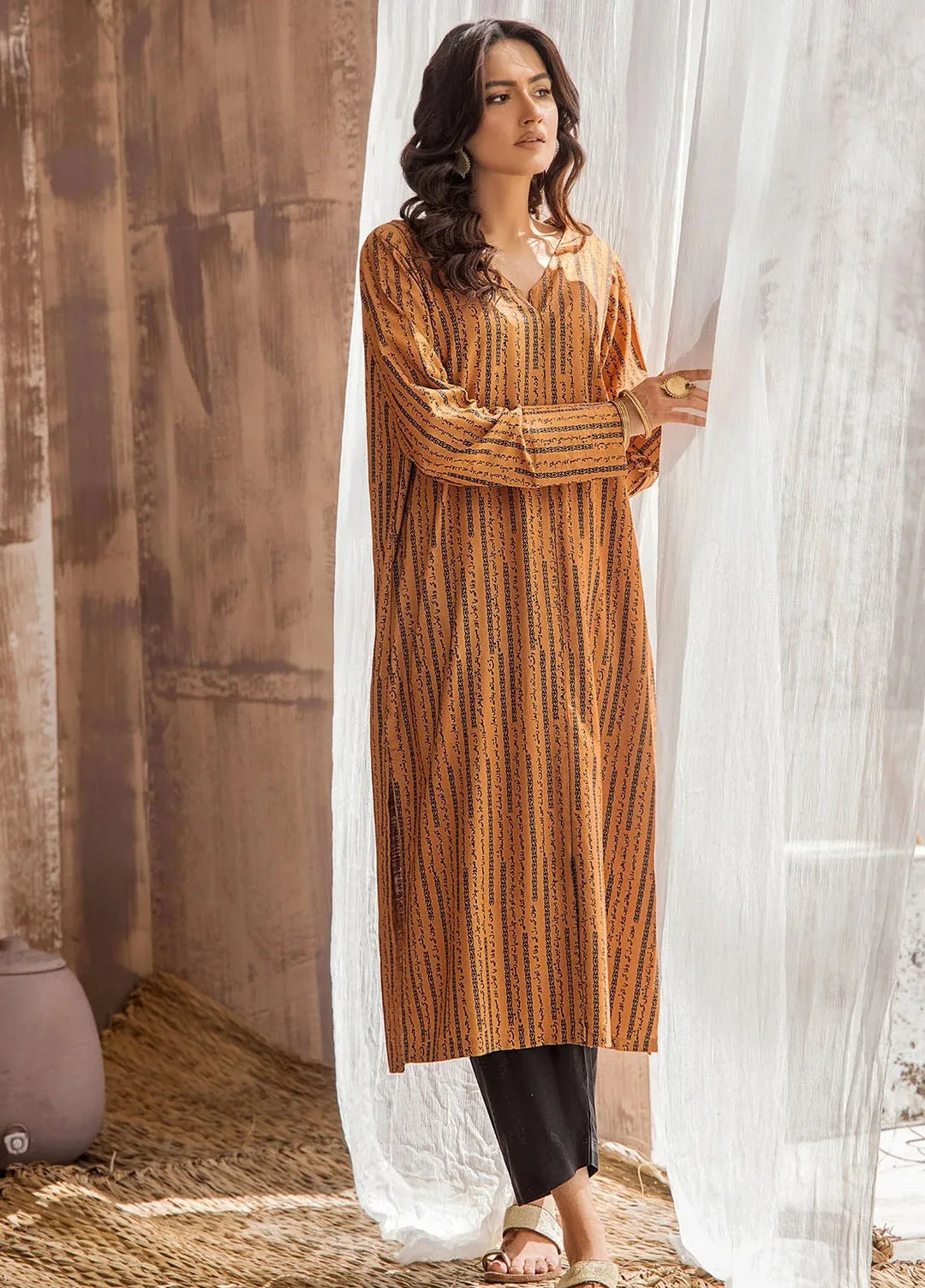Retro Pret Printed Cotton Kurti RND03