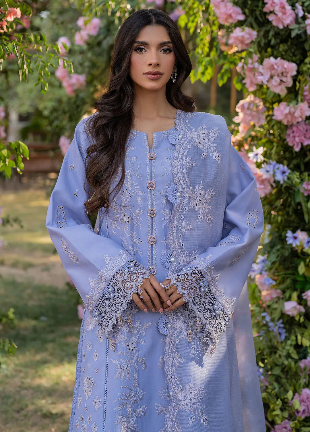Reveerie by Florent Chikankari Lawn Suits Unstitched 3 Piece FL25RC FL-4A - Summer Collection