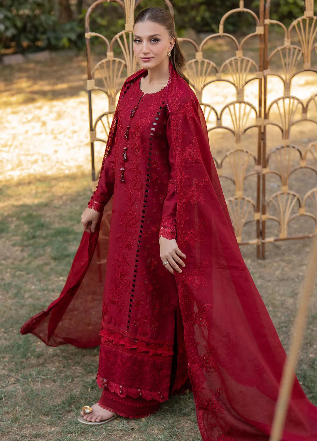 Reveerie by Florent Chikankari Lawn Suits Unstitched 3 Piece FL25RC FL-4B - Summer Collection
