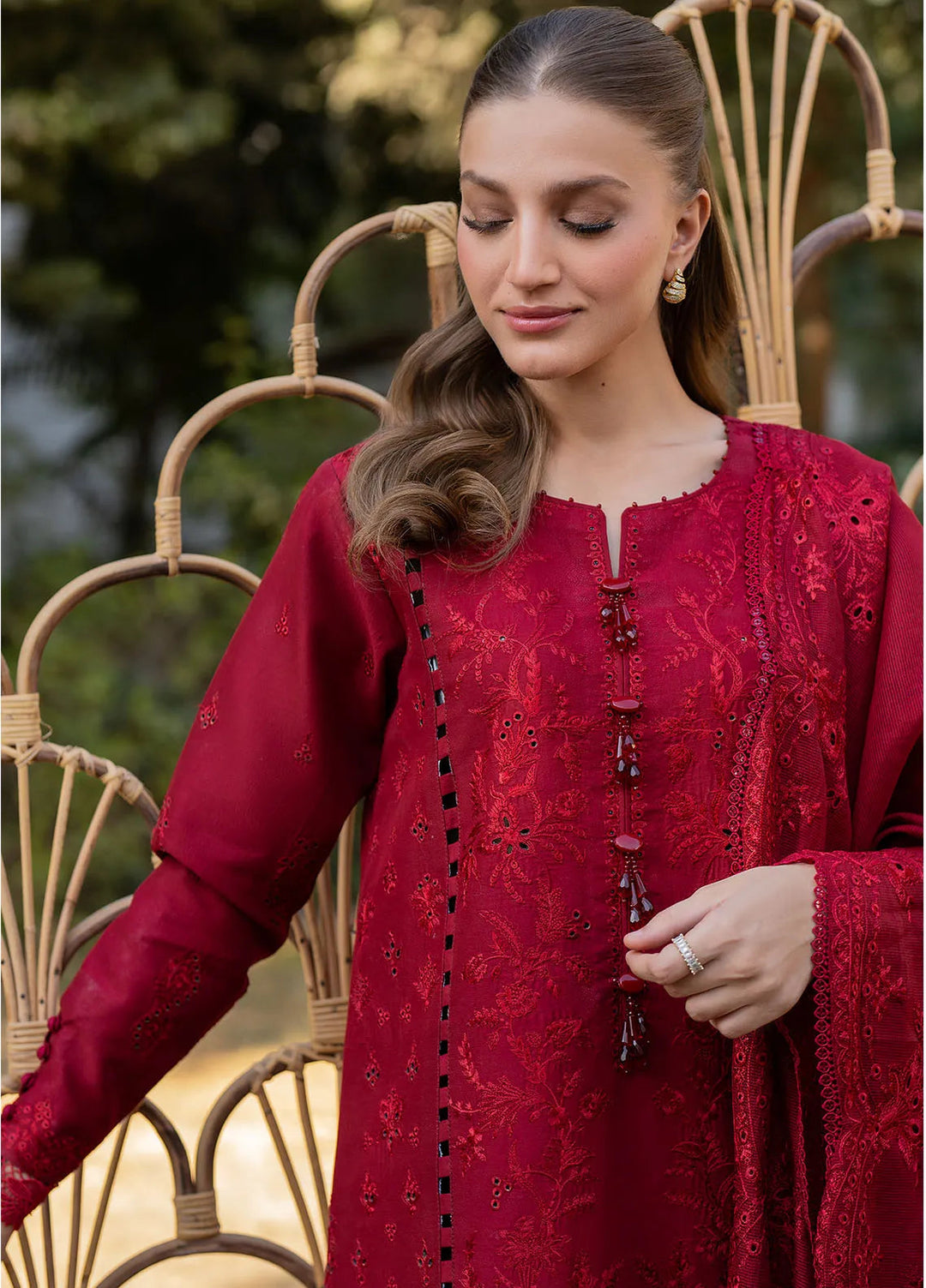 Reveerie by Florent Chikankari Lawn Suits Unstitched 3 Piece FL25RC FL-4B - Summer Collection