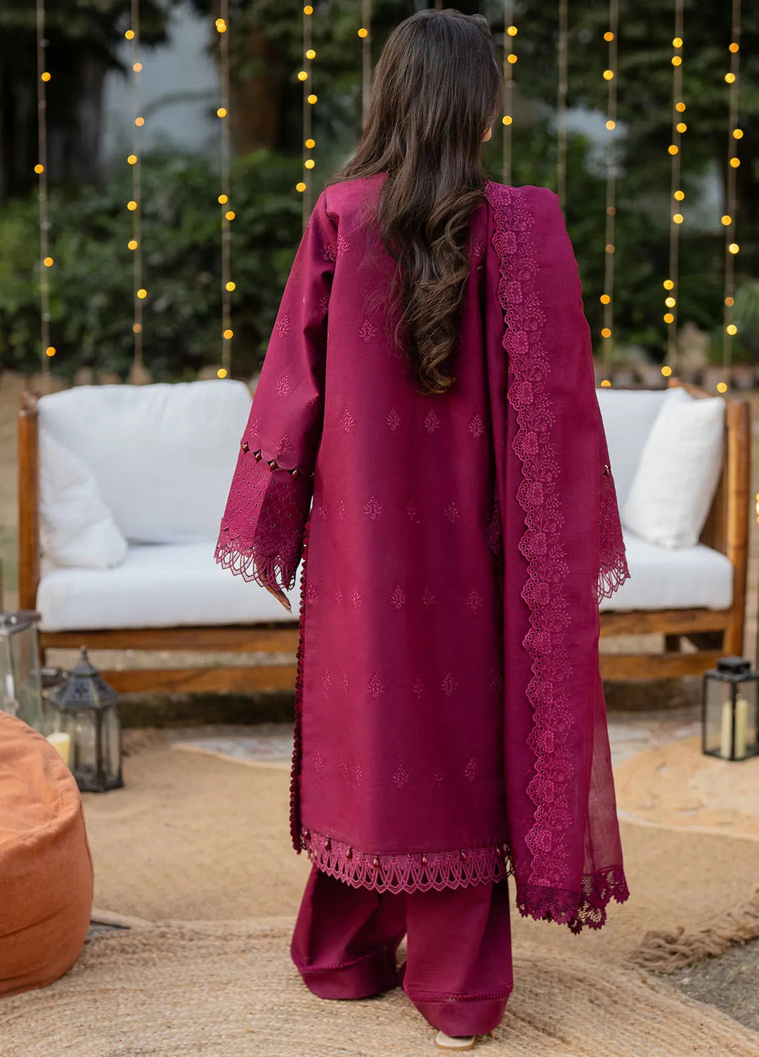 Reveerie by Florent Chikankari Lawn Suits Unstitched 3 Piece FL25RC FL-5A - Summer Collection