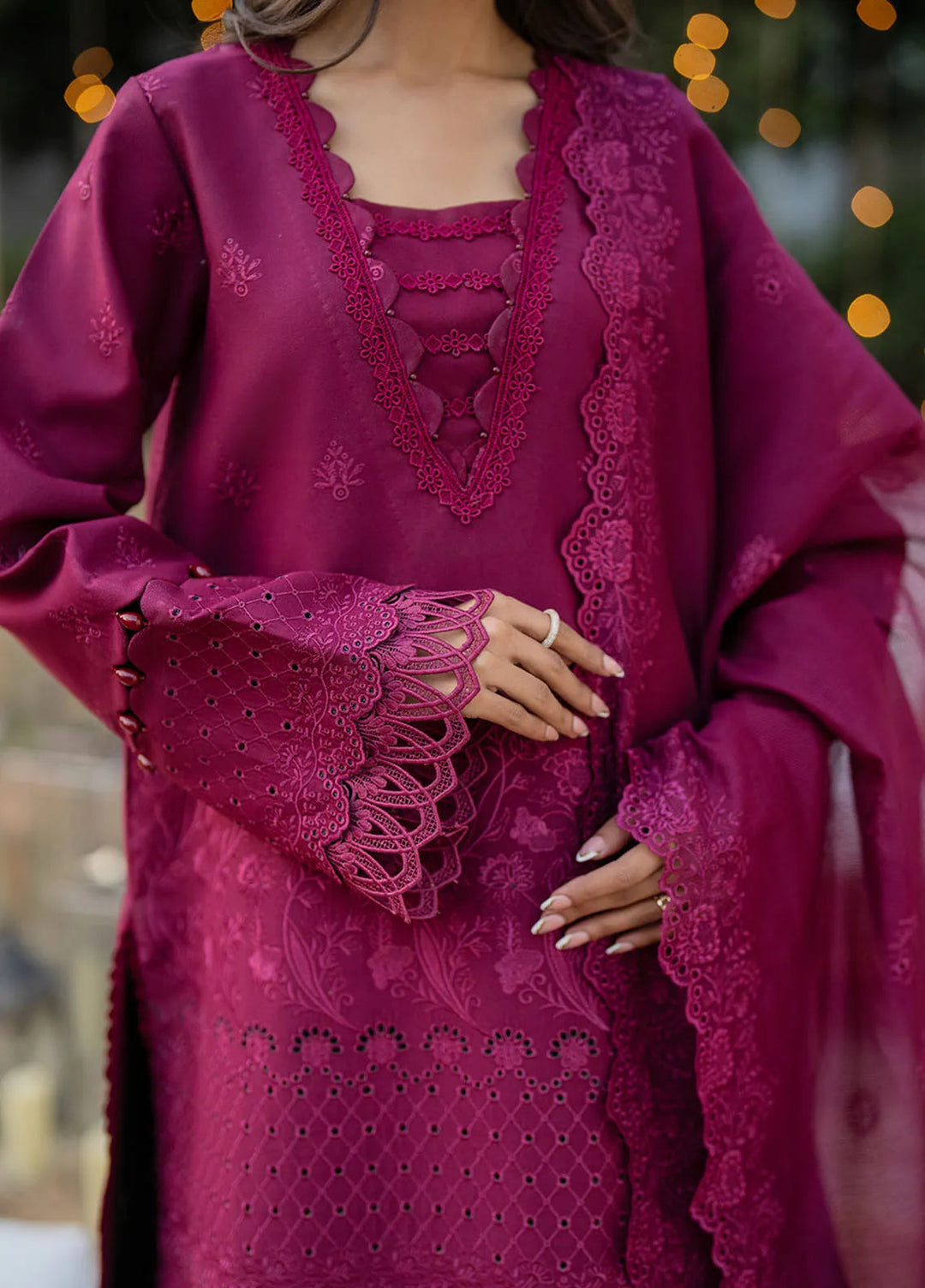 Reveerie by Florent Chikankari Lawn Suits Unstitched 3 Piece FL25RC FL-5A - Summer Collection