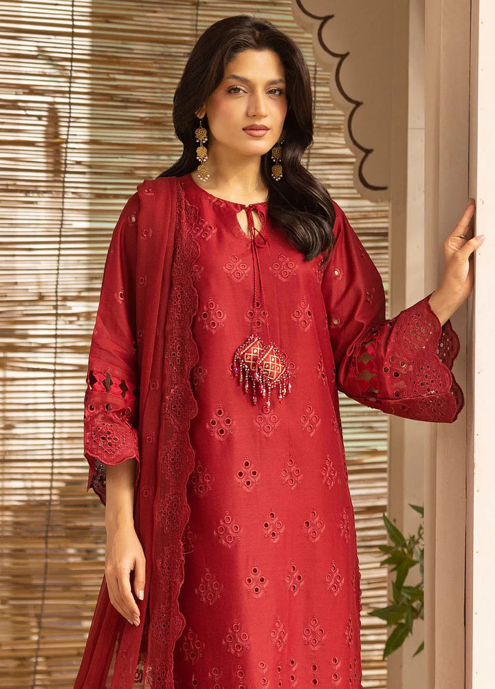 Riaz Arts Embroidered Lawn Suit Unstitched 3 Piece RA25MA D-02 - Summer Collection