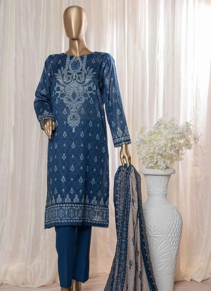 Rimjhim By HZ Textiles Embroidered Lawn Suit Unstitched 3 Piece HZ24R REC-131 - Summer Collection