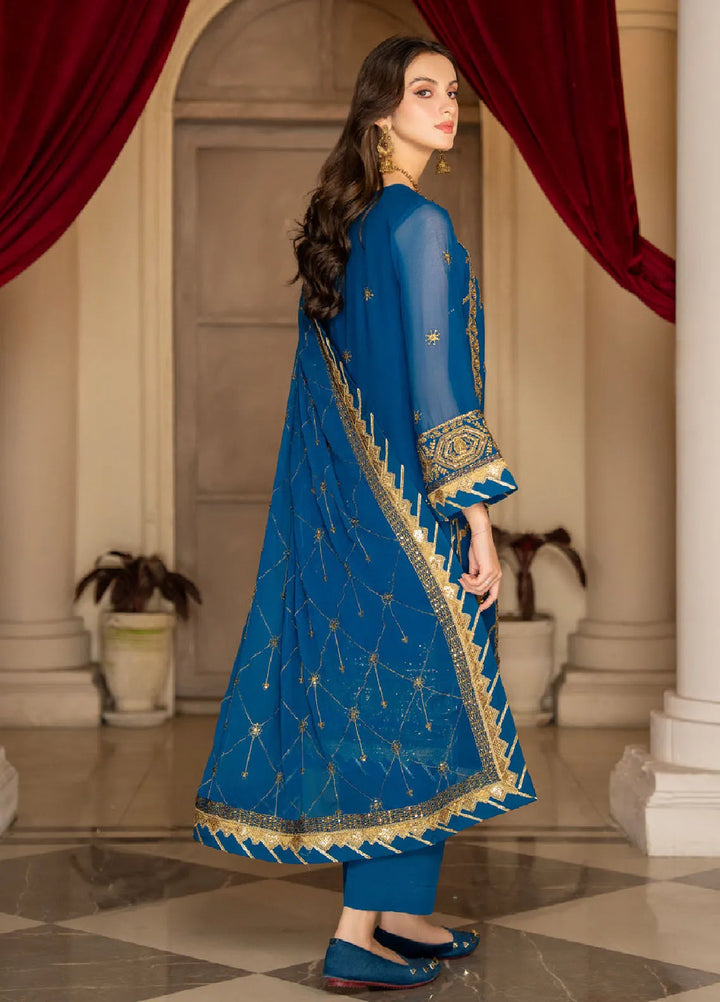 Rimjhim By Strawberry Embroidered Chiffon Suit Unstitched 4 Piece STB24R FLS-RJ-010 - Summer Collection