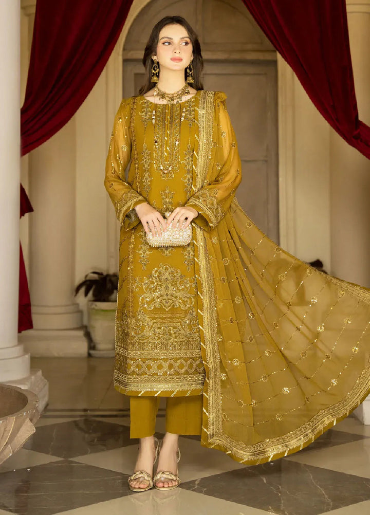 Rimjhim By Strawberry Embroidered Chiffon Unstitched Suit 4 Piece STB24R FLS-RJ-009 - Summer Collection