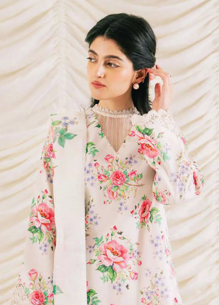 Rinesa By Ayzel Embroidered Lawn Suit Unstitched 3 Piece AAF24R D-06 Kara - Summer Collection