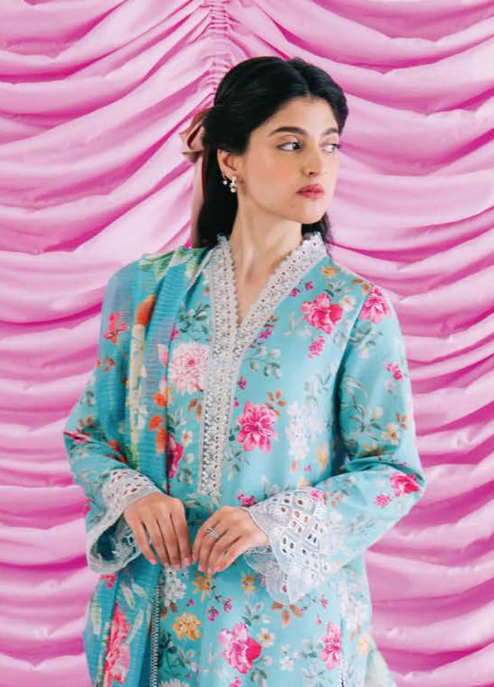 Rinesa By Ayzel Embroidered Lawn Suit Unstitched 3 Piece AAF24R D-10 Cali - Summer Collection