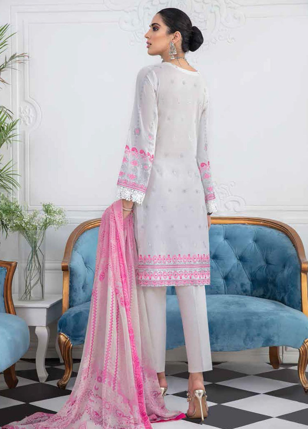 Riwaj by Banafsheh Embroidered Lawn Suits Unstitched 3 Piece BF21R RW-04 - Summer Collection