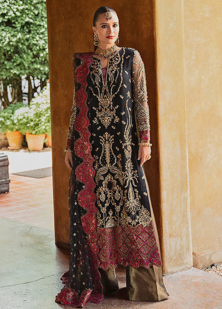 Riwayat by Maryum N Maria Embroidered Net Suits Unstitched 3 Piece MNM24RW Achala MW24-555 - Formal Collection