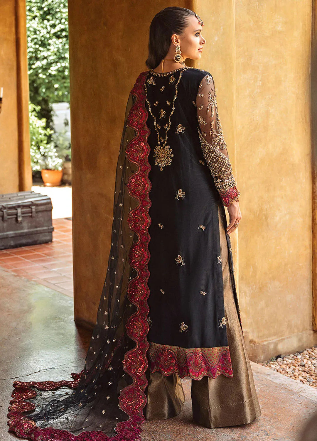 Riwayat by Maryum N Maria Embroidered Net Suits Unstitched 3 Piece MNM24RW Achala MW24-555 - Formal Collection