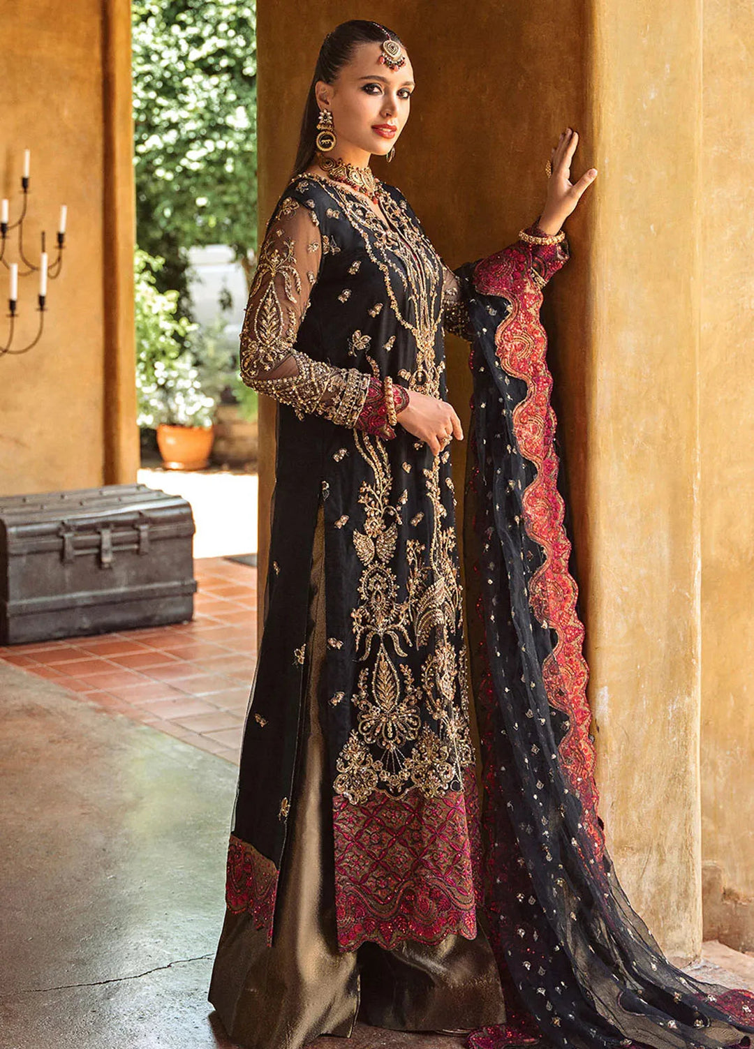 Riwayat by Maryum N Maria Embroidered Net Suits Unstitched 3 Piece MNM24RW Achala MW24-555 - Formal Collection