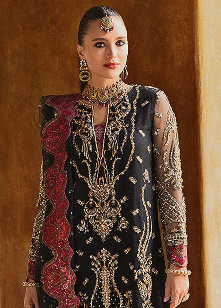 Riwayat by Maryum N Maria Embroidered Net Suits Unstitched 3 Piece MNM24RW Achala MW24-555 - Formal Collection