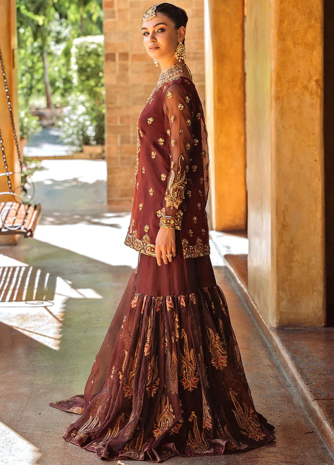 Riwayat by Maryum N Maria Embroidered Nylon Organza Suits Unstitched 3 Piece MNM24RW Eromi MW24-553 - Formal Collection