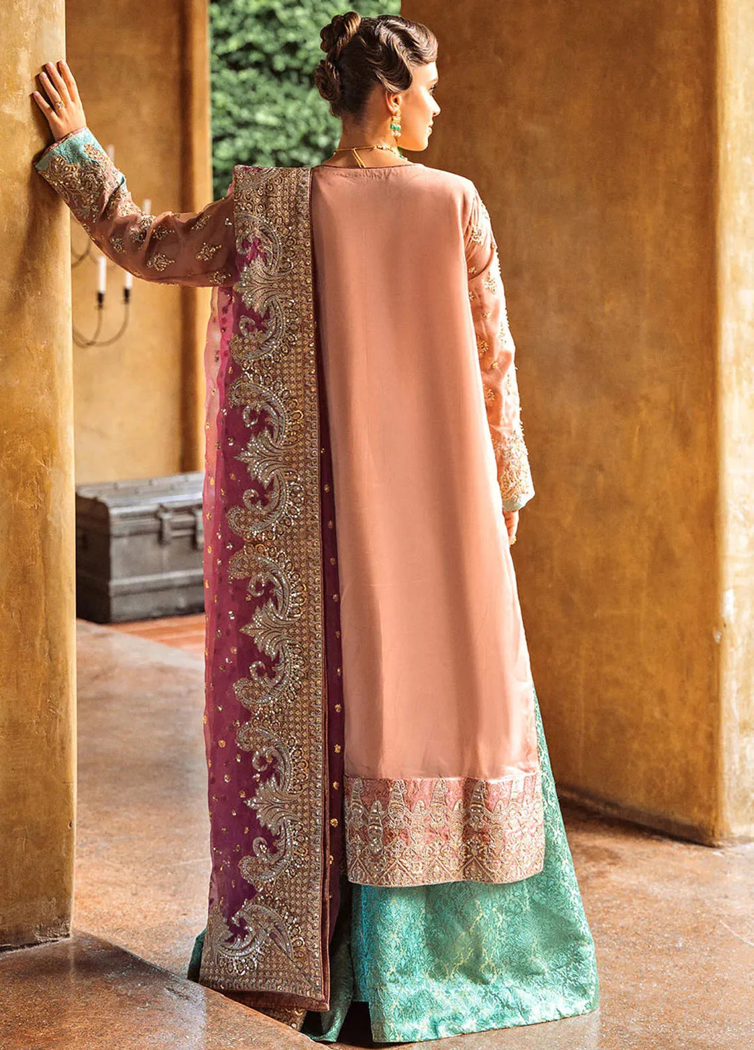 Riwayat by Maryum N Maria Embroidered Organza Suits Unstitched 3 Piece MNM24RW Hinni MW24-558 - Formal Collection