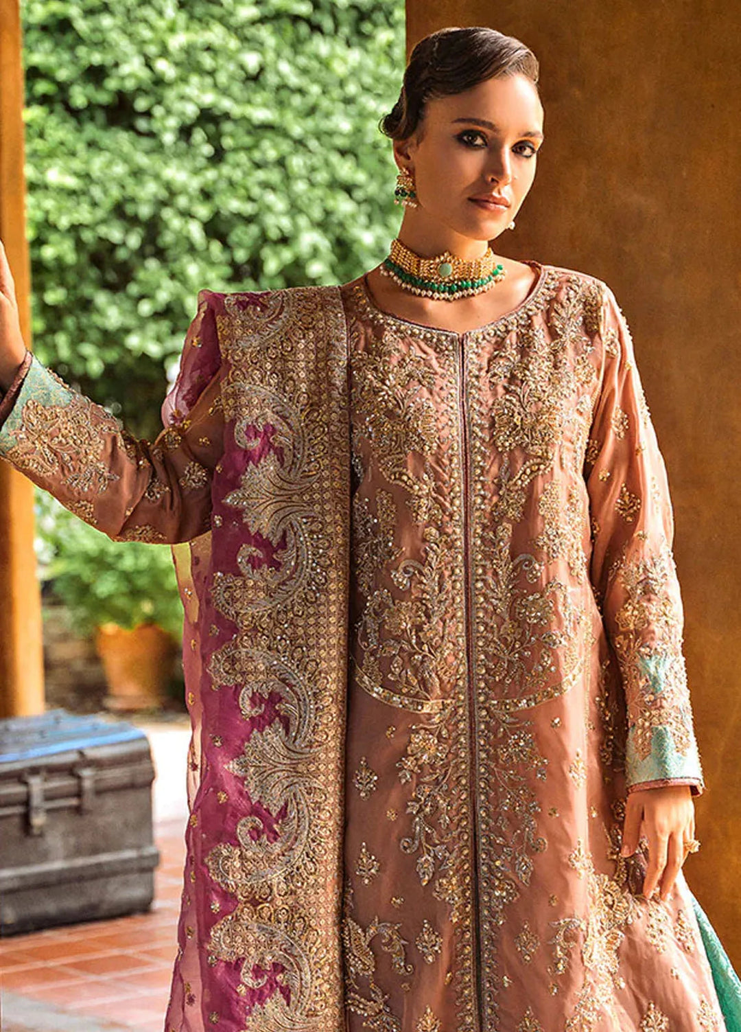 Riwayat by Maryum N Maria Embroidered Organza Suits Unstitched 3 Piece MNM24RW Hinni MW24-558 - Formal Collection