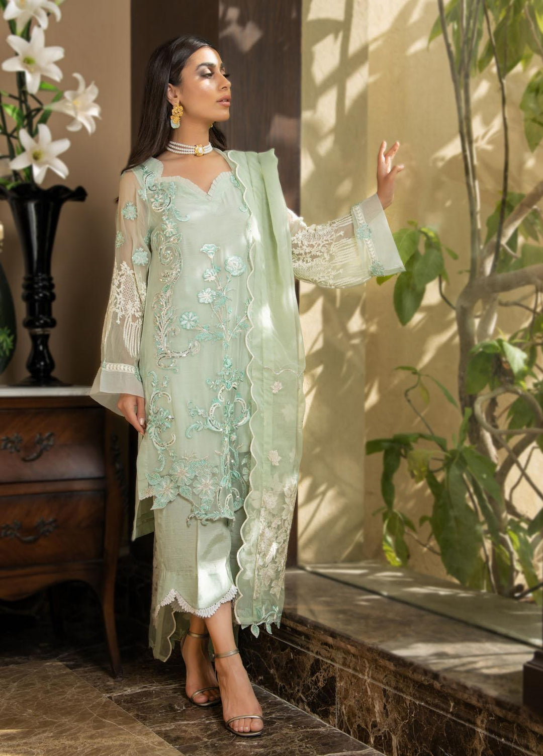 Riyassa Luxury Pret  Chiffon 3 Piece Dress RY22RB Alara